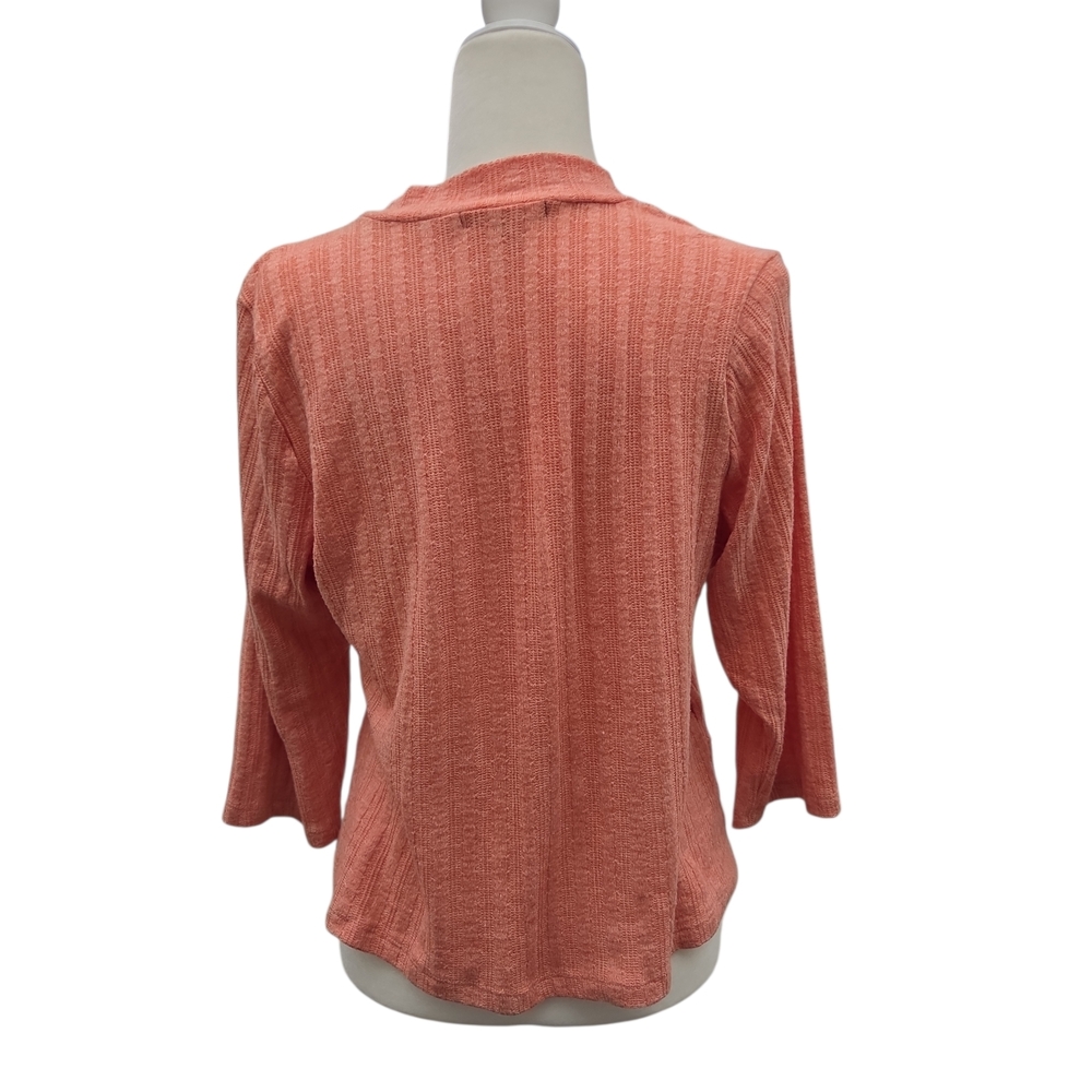 Adrienne Vittadini Coral Long Sleeve Tunic Sweater Lightweight Top - Picture 4 of 7